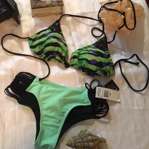 NWT FoxTHUNDER Multiband bottom,Crawl triangle top